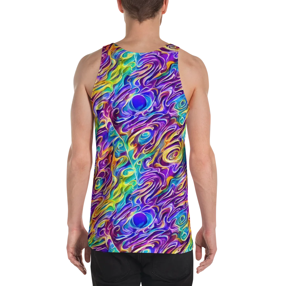 Chromatic Flame on Men's Tank Top — Back