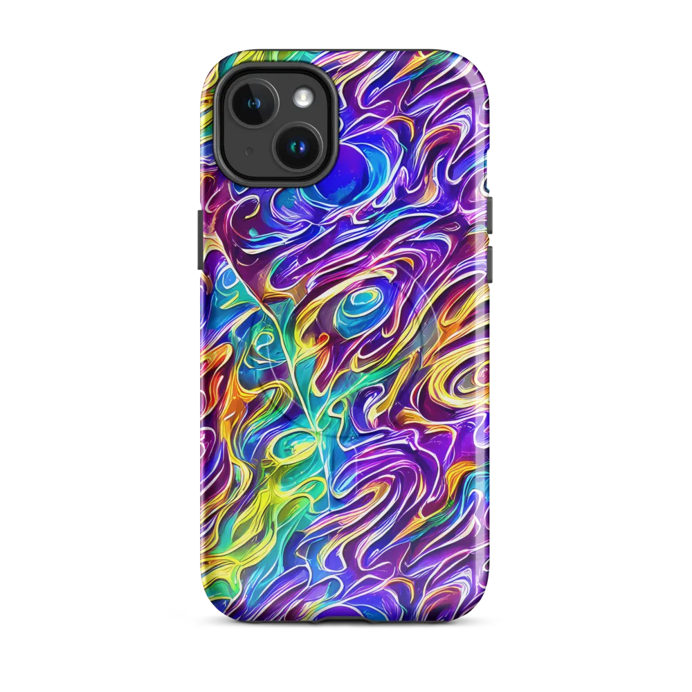 Chromatic Flame on MagSafe Tough Case for iPhone® — Front