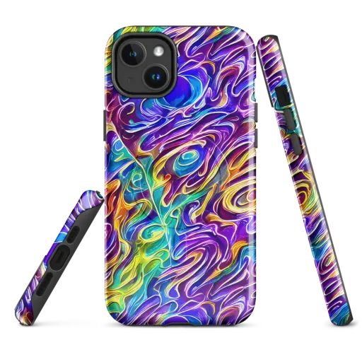 Chromatic Flame on a MagSafe Tough Case for iPhone®