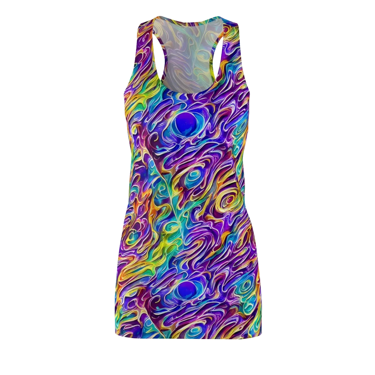 Chromatic Flame on Racerback Dress — Front