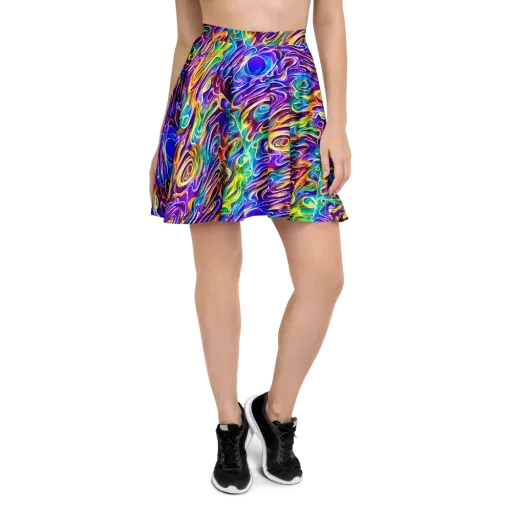 Chromatic Flame on a Skater Skirt