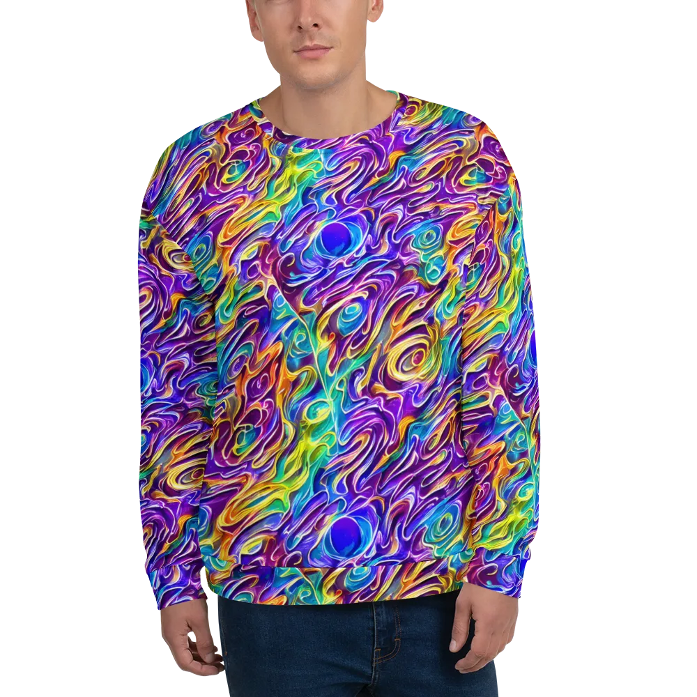 Chromatic Flame on Sweatshirt — Front