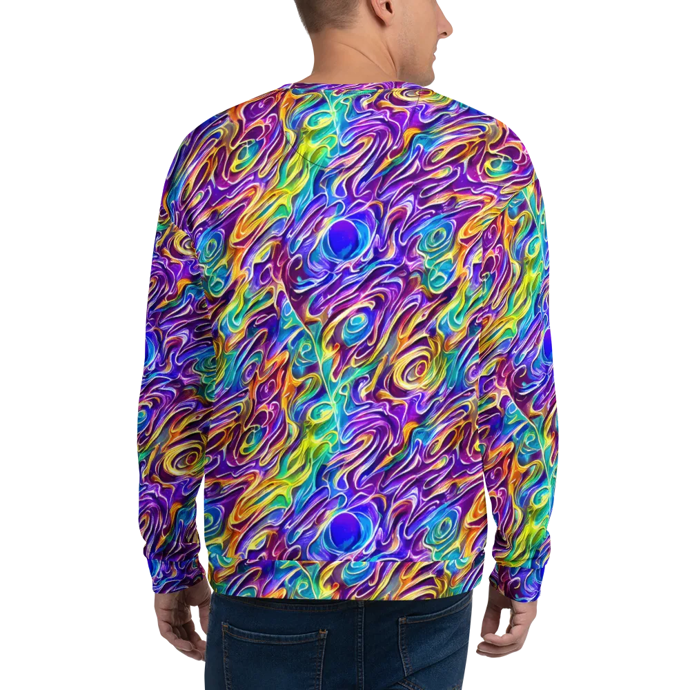 Chromatic Flame on Sweatshirt — Back