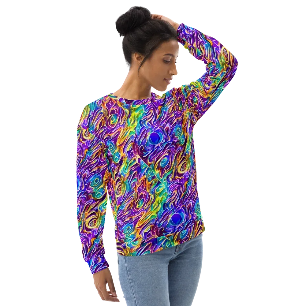 Chromatic Flame on Sweatshirt — Right Front
