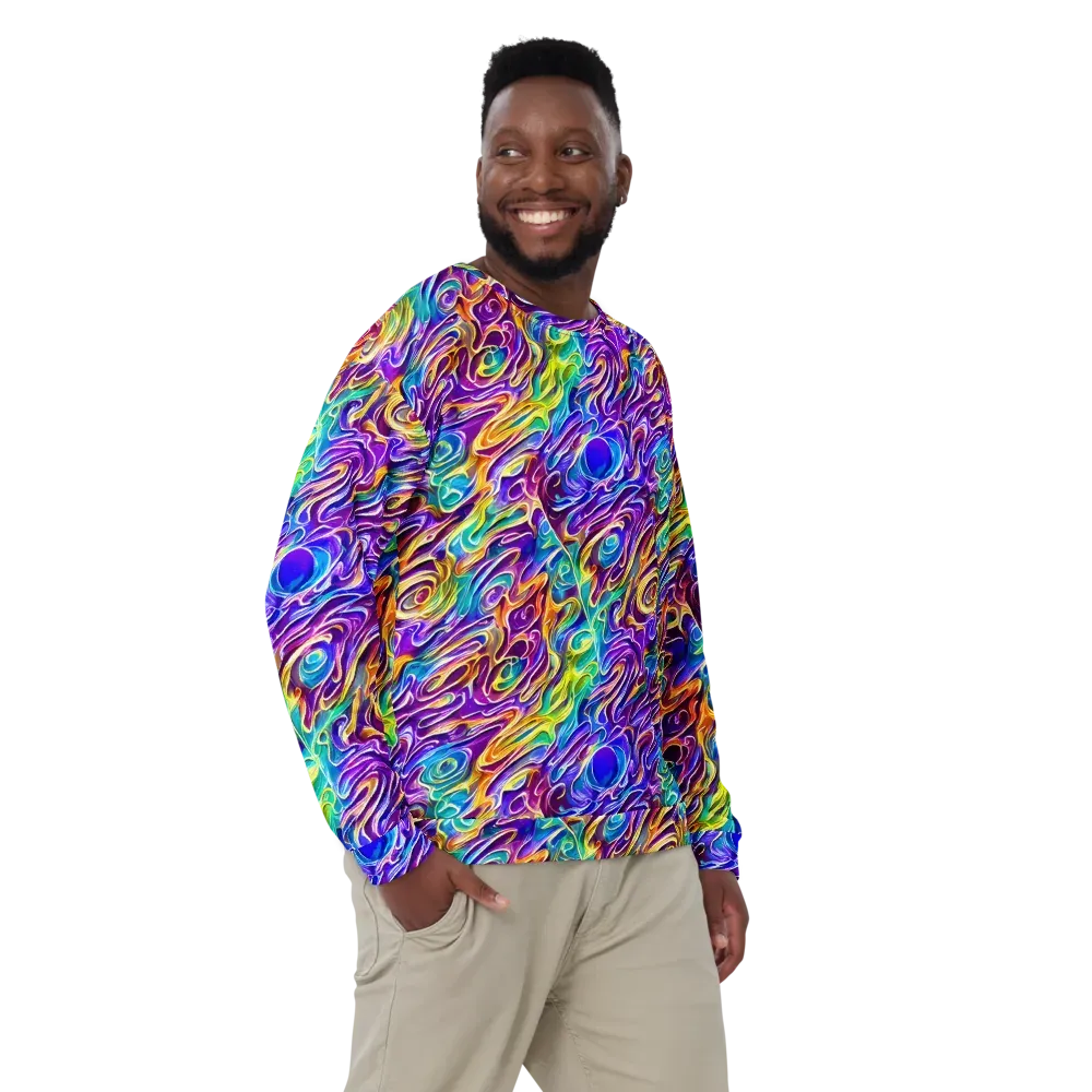 Chromatic Flame on Sweatshirt — Front