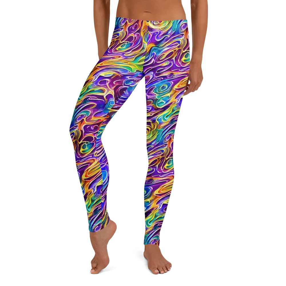 Chromatic Flame on Leggings — Front