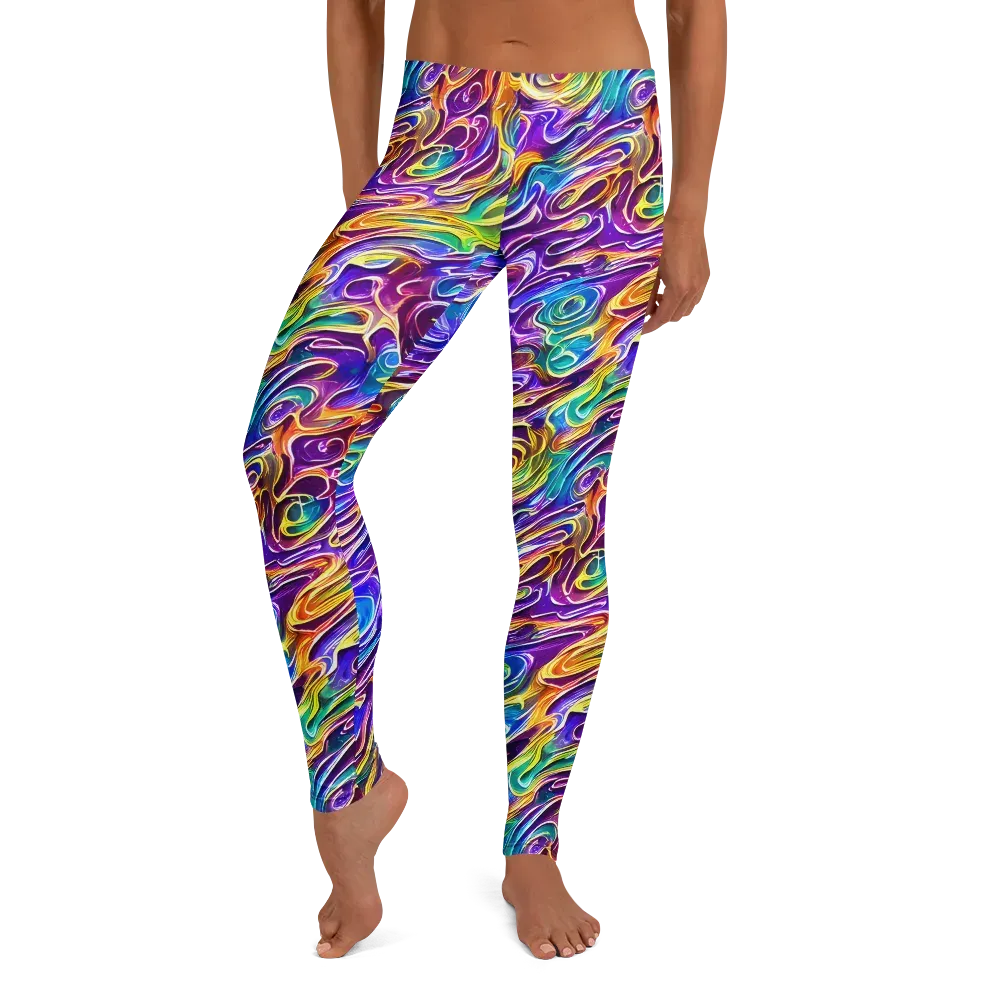 Chromatic Flame on Leggings — Front