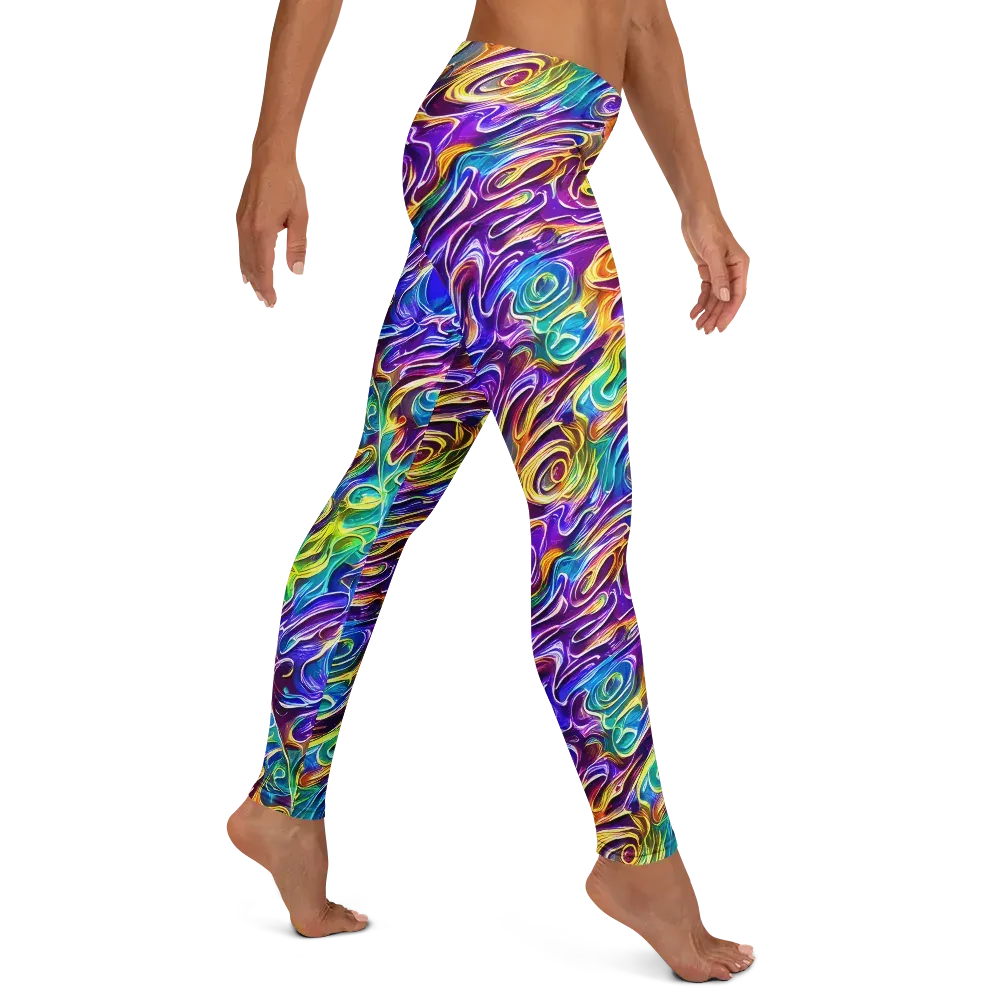 Chromatic Flame on Leggings — Right