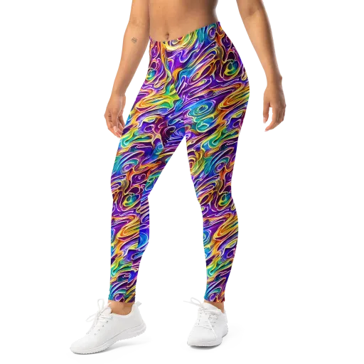 Chromatic Flame on a Leggings