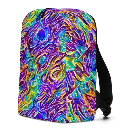 Chromatic Flame on a Minimalist Backpack