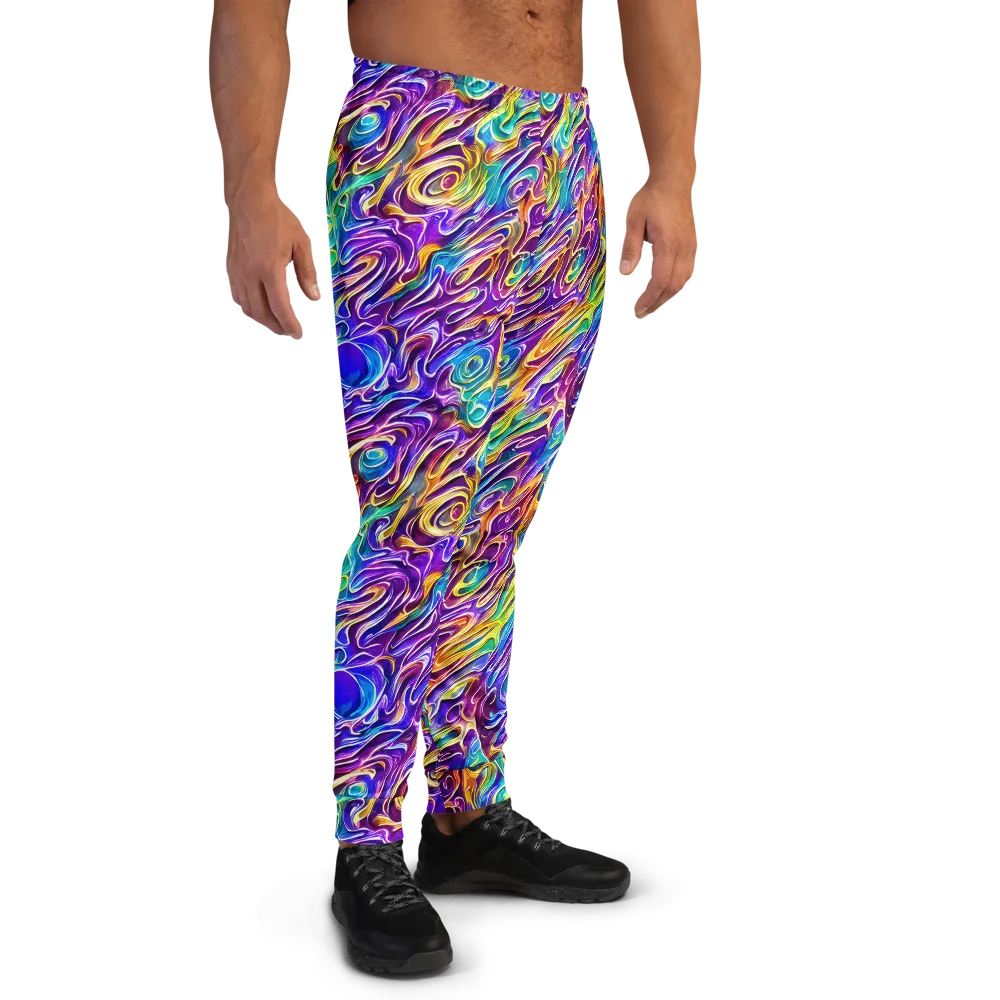 Chromatic Flame on Men's Joggers — Right