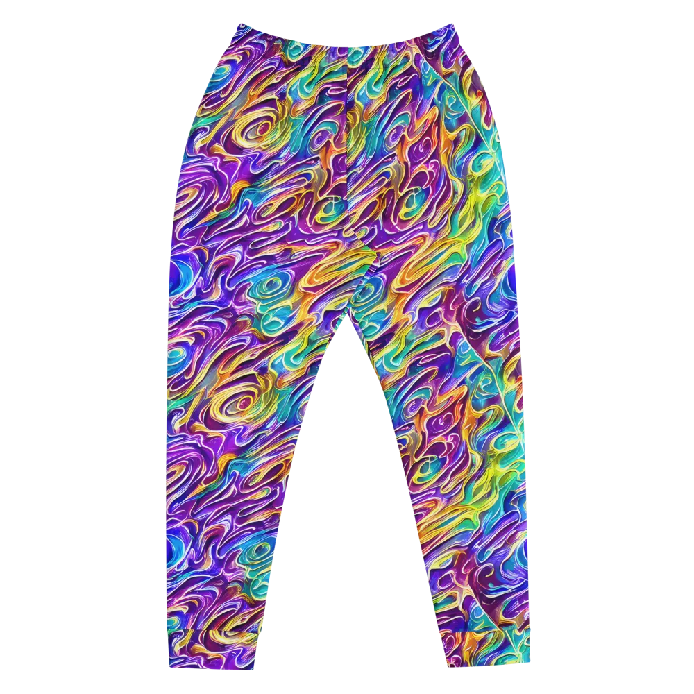 Chromatic Flame on Men's Joggers — Front