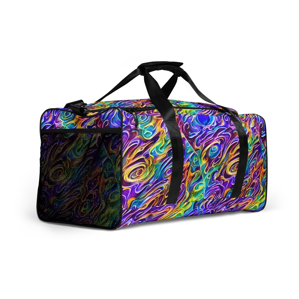 Chromatic Flame on Duffle Bag — Right Front