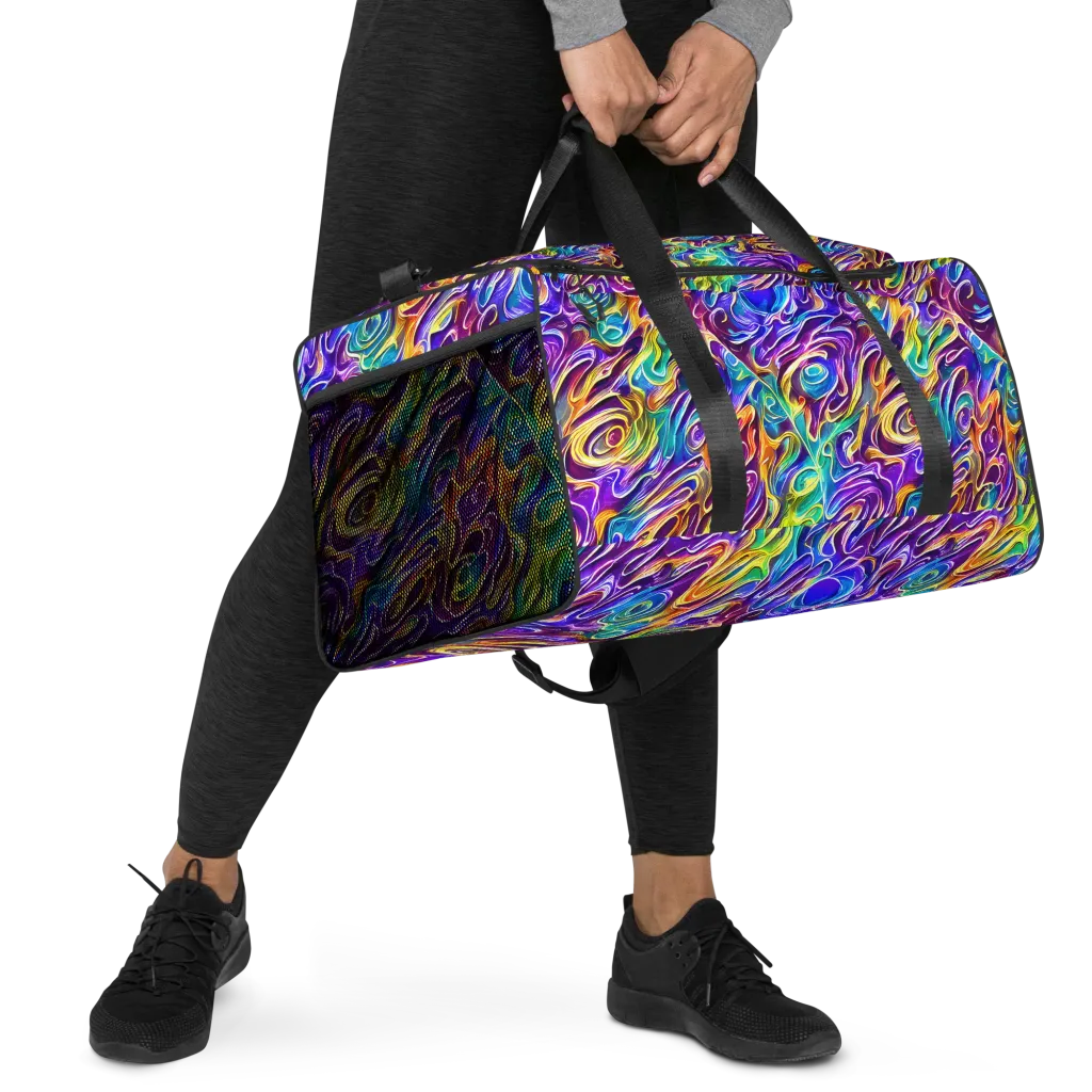 Chromatic Flame on Duffle Bag — Right Front