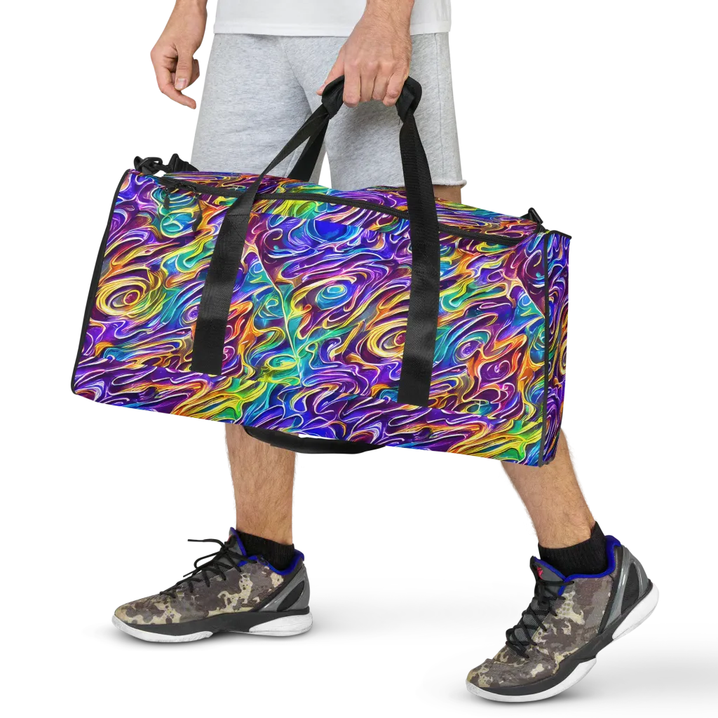 Chromatic Flame on Duffle Bag — Front
