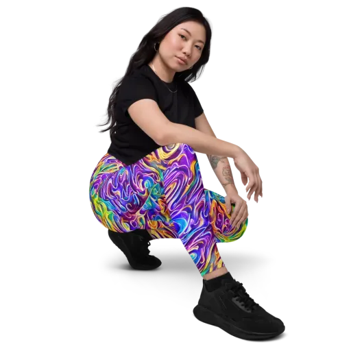 Chromatic Flame on a Leggings with Pockets