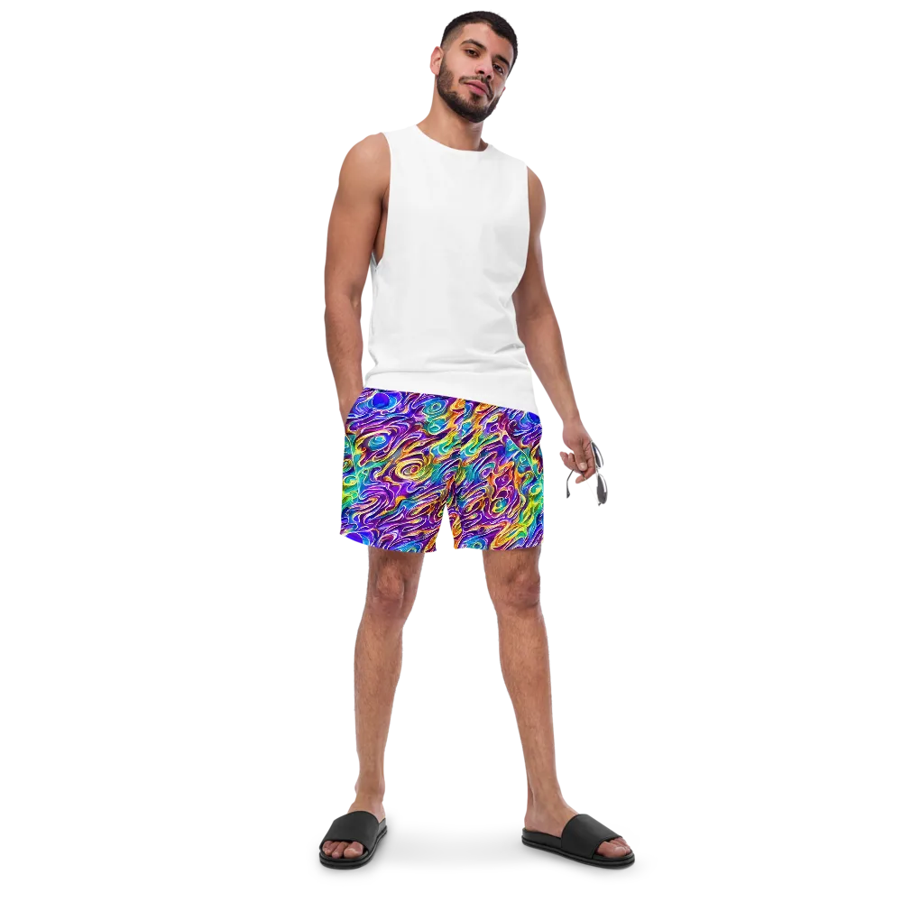 Chromatic Flame on Swim Trunks — Front