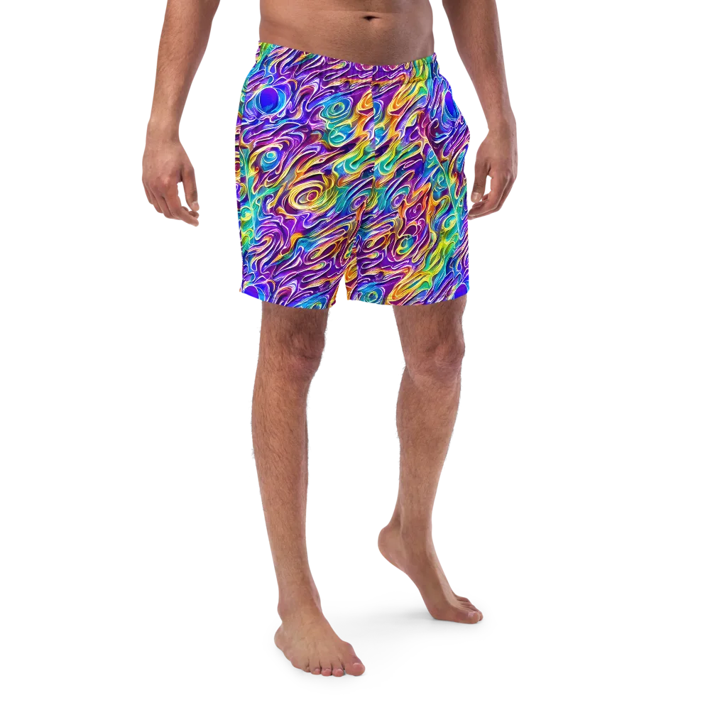 Chromatic Flame on Swim Trunks — Front