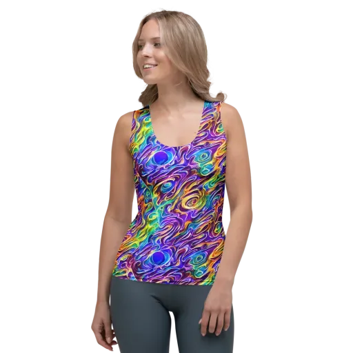 Chromatic Flame on a Women's Tank Top