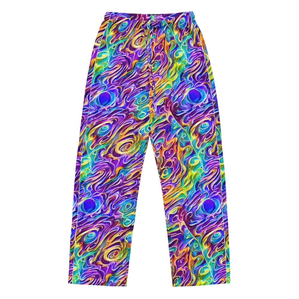 Chromatic Flame on Women's Pajama Pants — Front