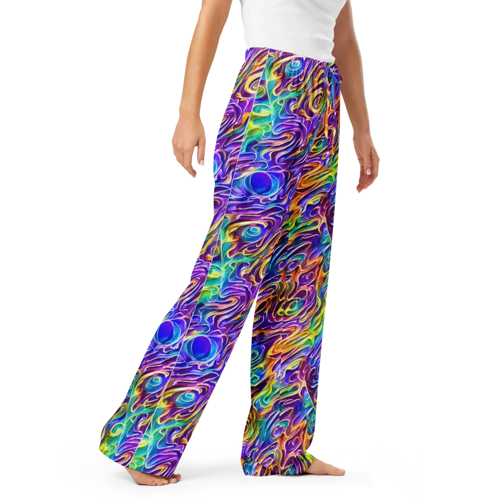 Chromatic Flame on Women's Pajama Pants — Right Front