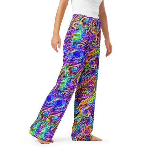 Chromatic Flame on a Women's Pajama Pants