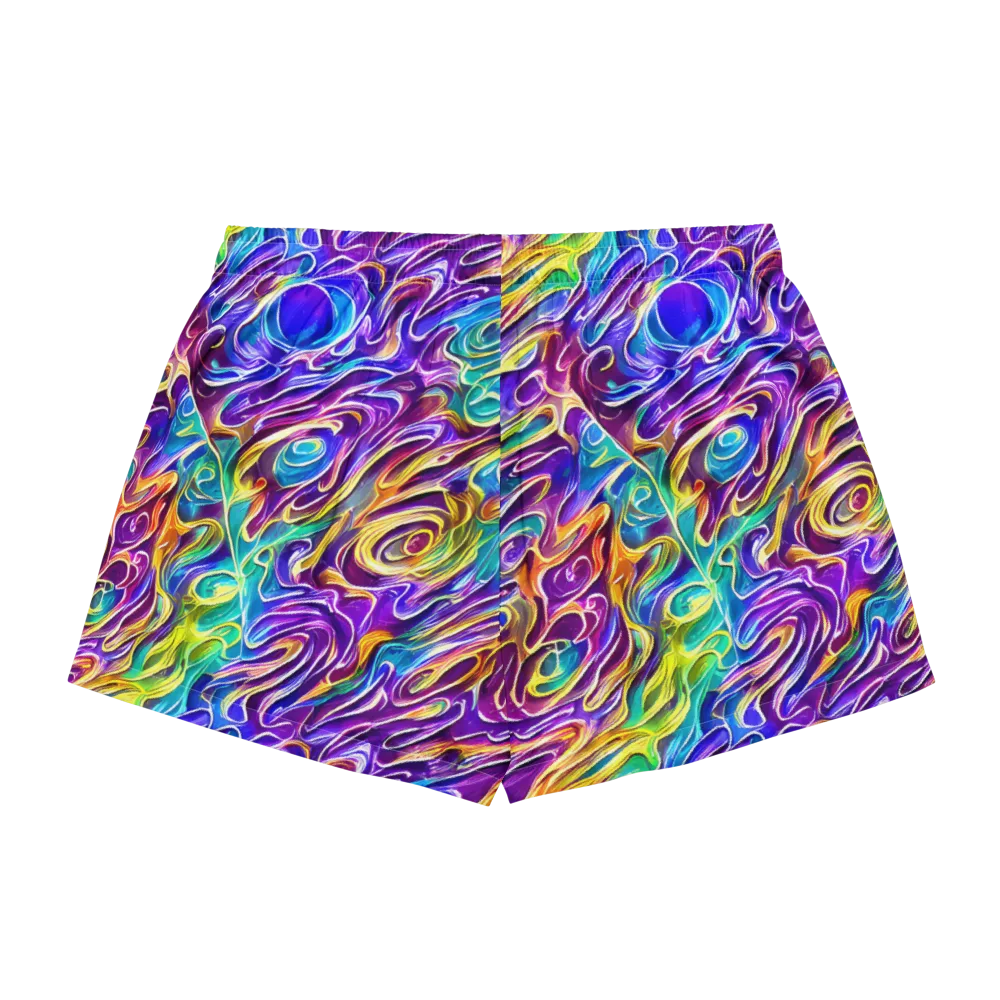 Chromatic Flame on Women's Pajama Shorts — Back