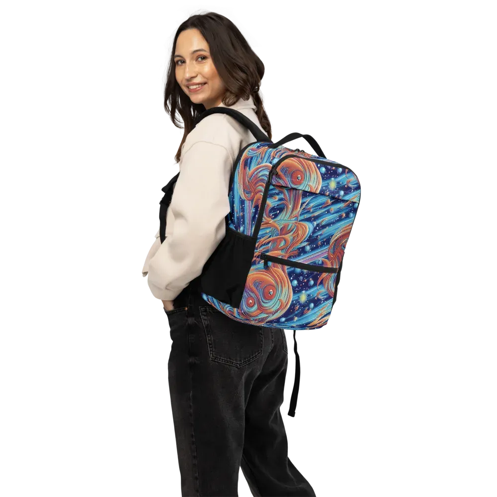 Orbit Flame on Utility Backpack — Back