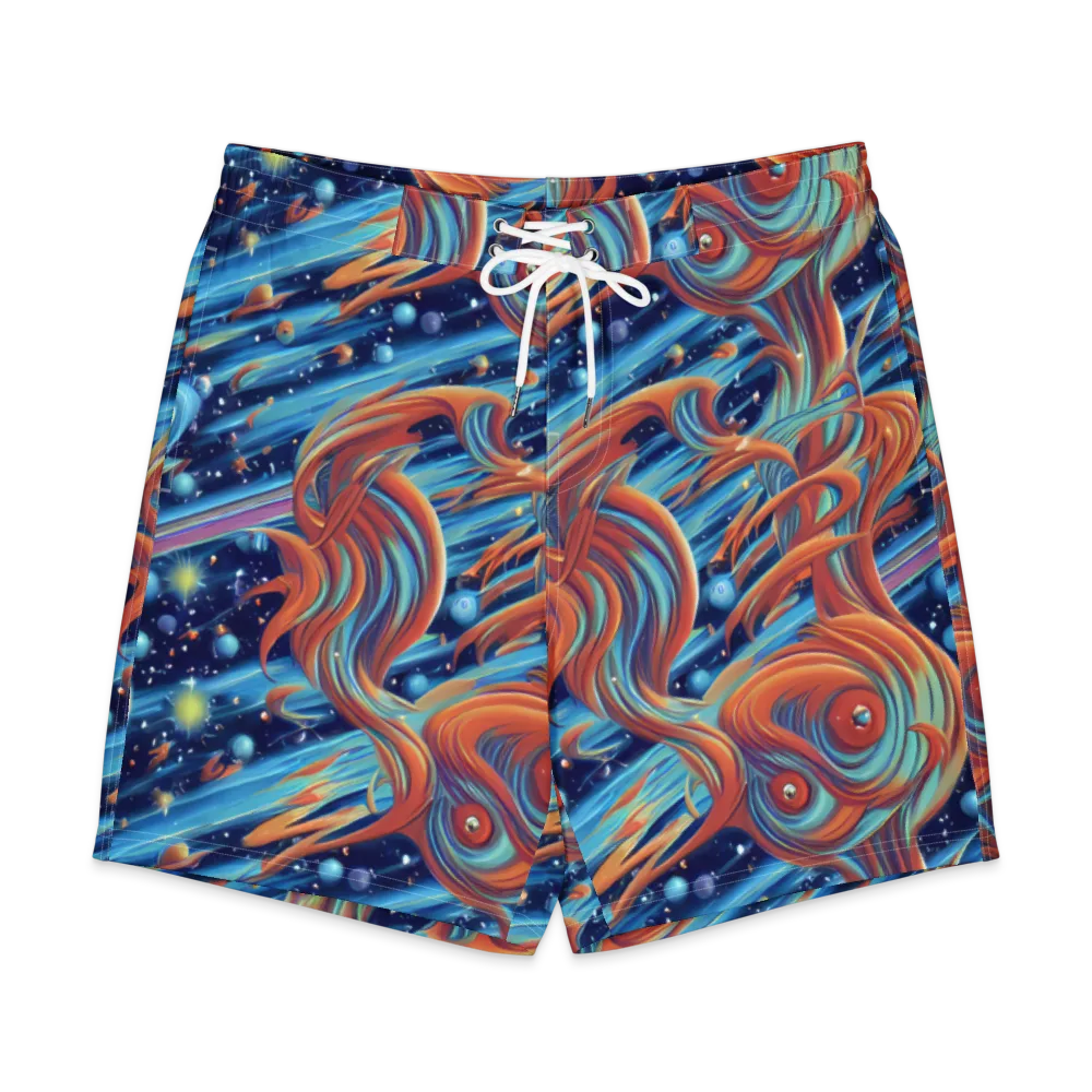 Orbit Flame on Men's Board Shorts — Front