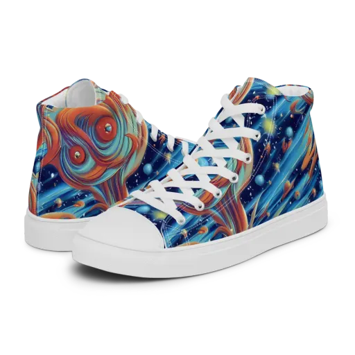 Orbit Flame on a Women's High Top Canvas Shoes