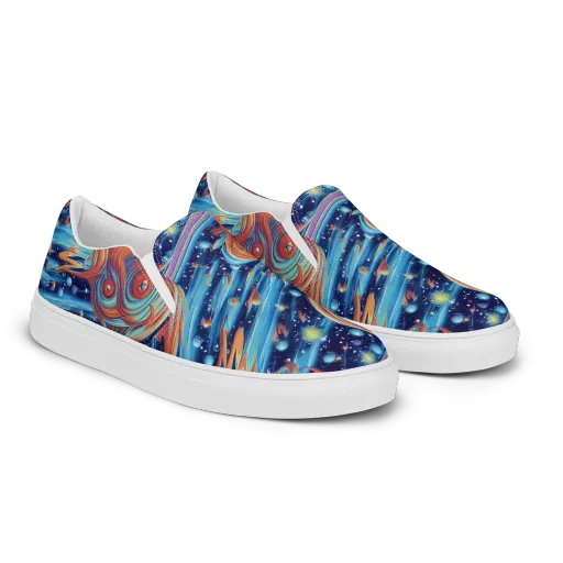 Orbit Flame on a Women's Slip-On Canvas Shoes