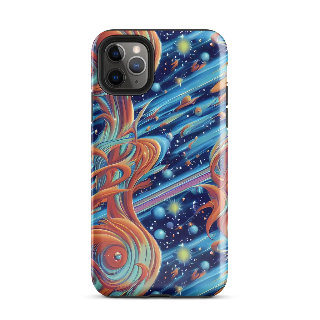 Orbit Flame on Tough Case for iPhone® — Front