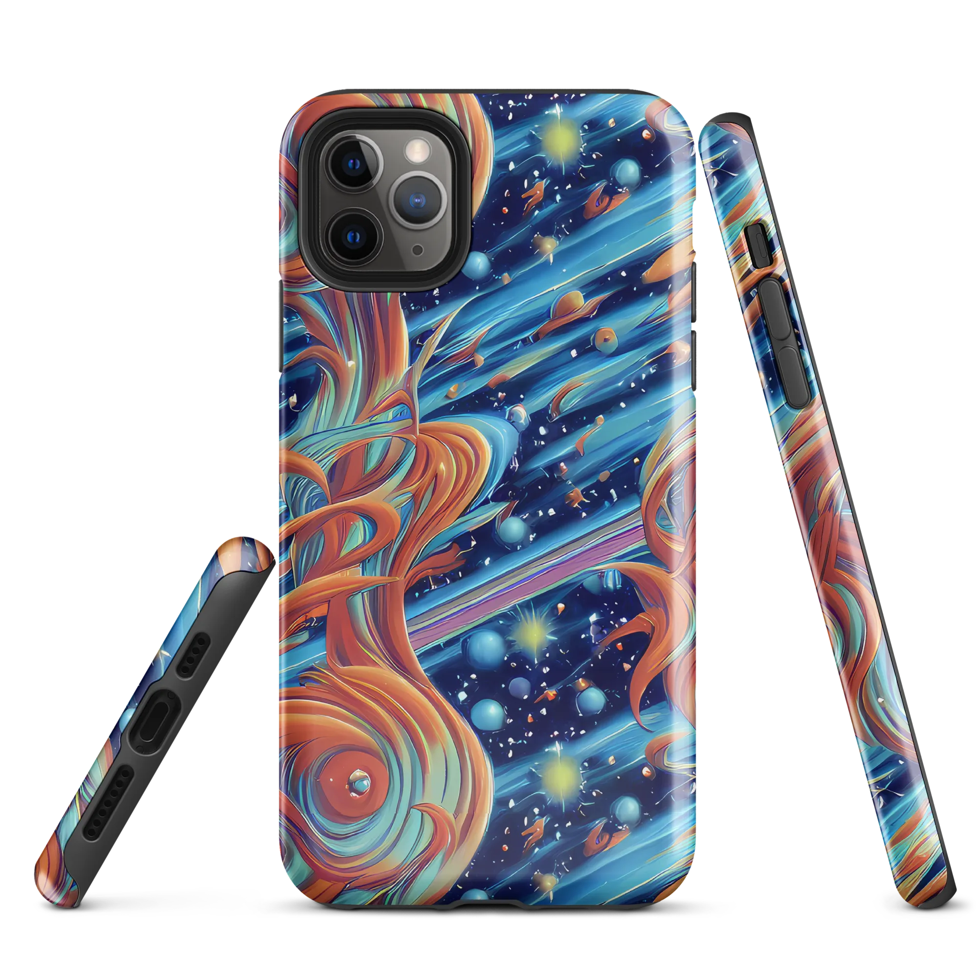 Orbit Flame on Tough Case for iPhone® — Front