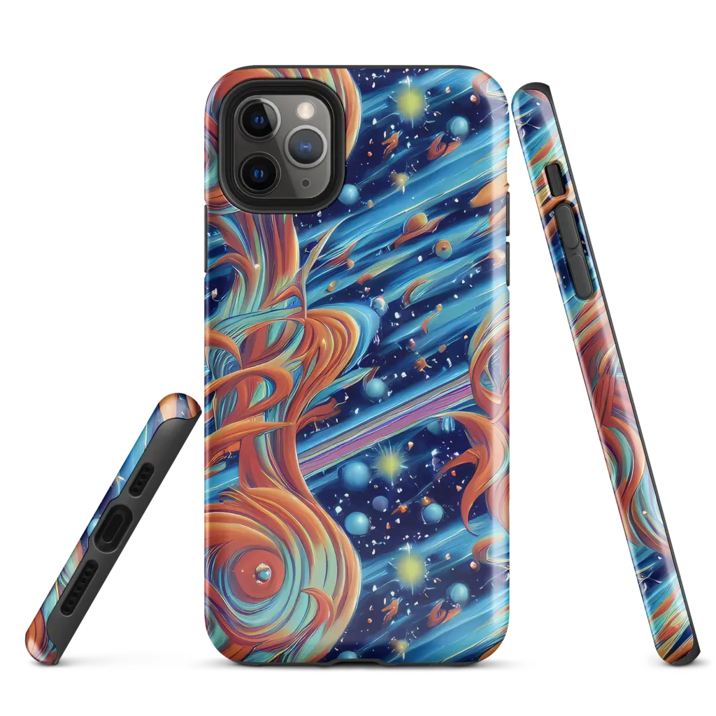 Orbit Flame on Tough Case for iPhone® — Front