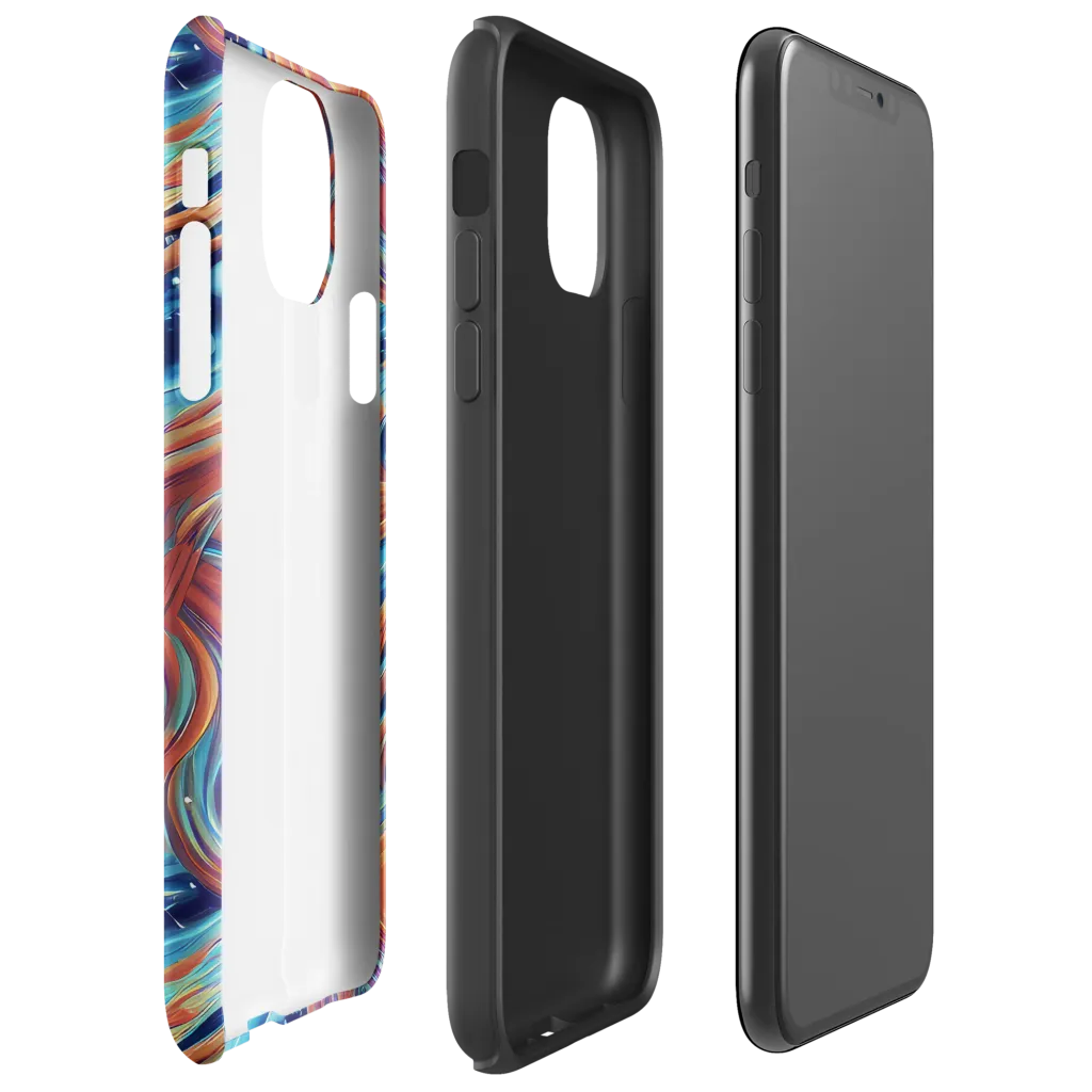 Orbit Flame on Tough Case for iPhone® — Right