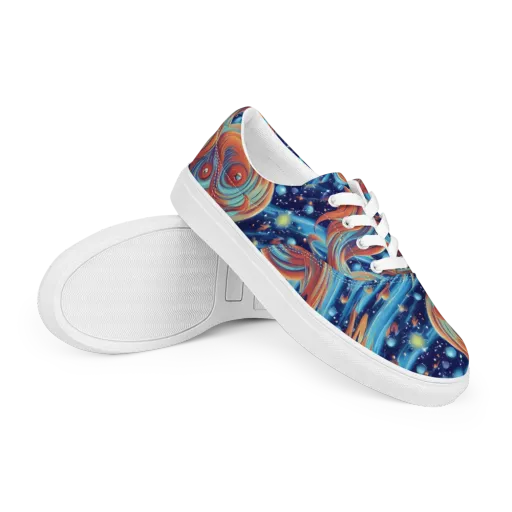 Orbit Flame on a Men's Lace-Up Canvas Shoes