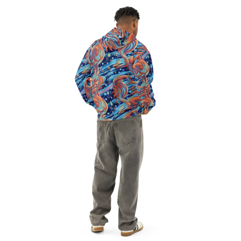 Orbit Flame on Cotton Hoodie — Back