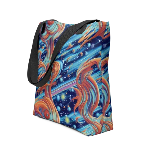 Orbit Flame on a Tote Bag