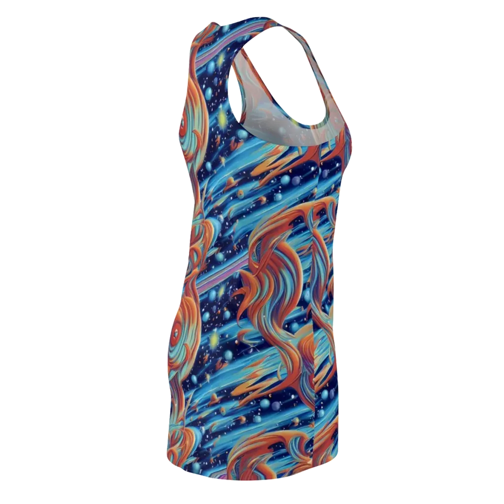 Orbit Flame on Racerback Dress — Back Side