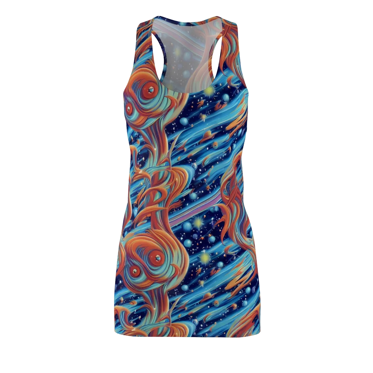 Orbit Flame on Racerback Dress — Front