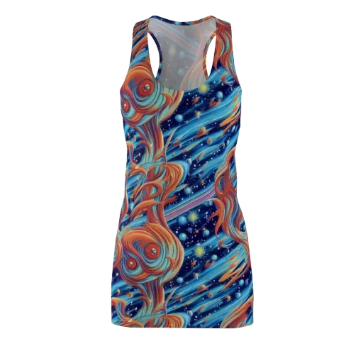 Orbit Flame on a Racerback Dress