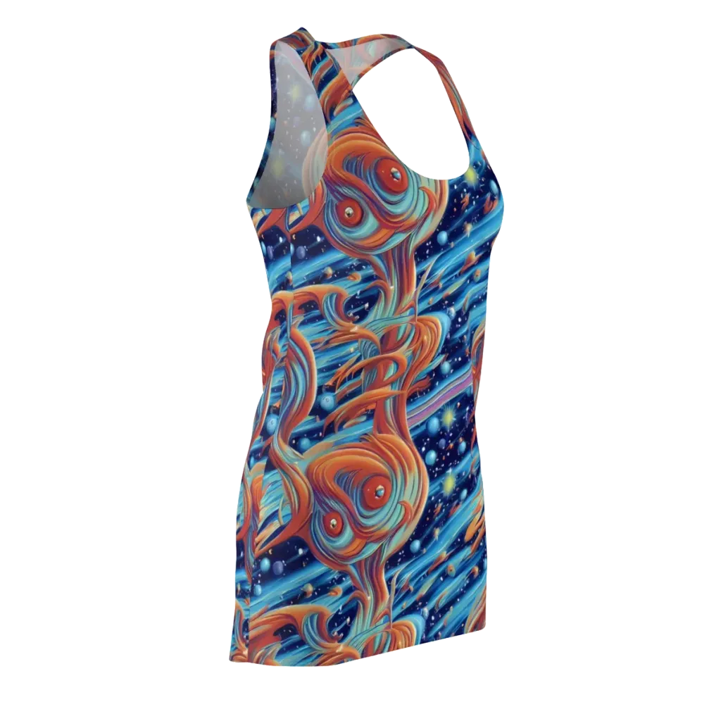 Orbit Flame on Racerback Dress — Front Side