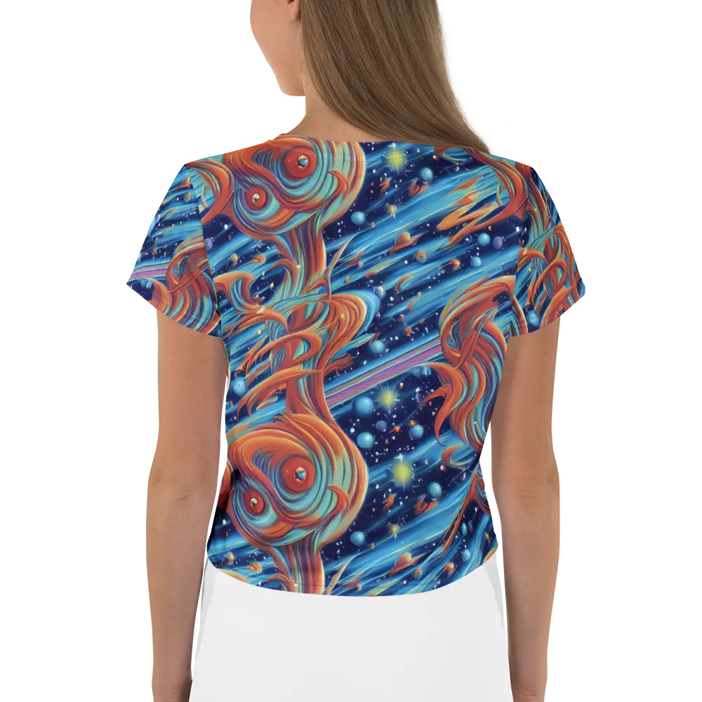 Orbit Flame on Crop Tee — Back