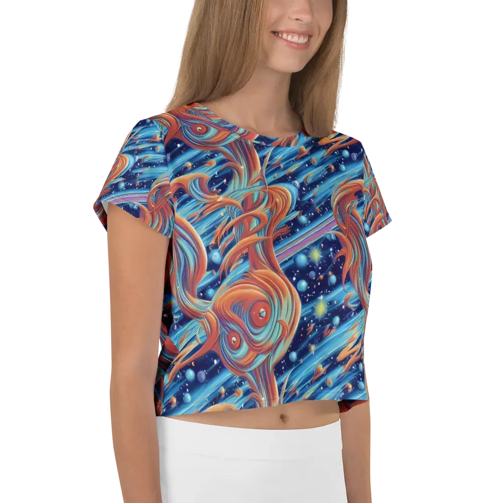 Orbit Flame on Crop Tee — Right
