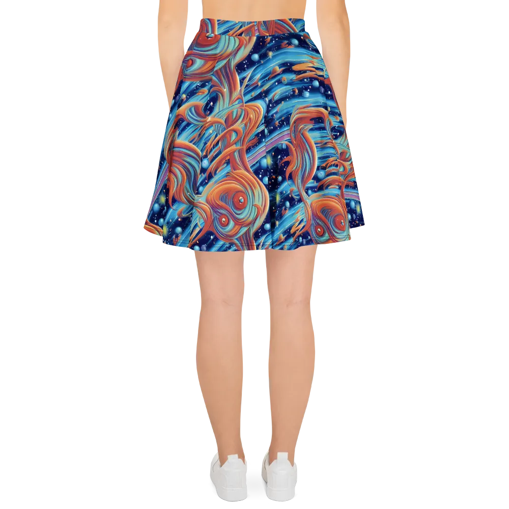 Orbit Flame on Skater Skirt — Back
