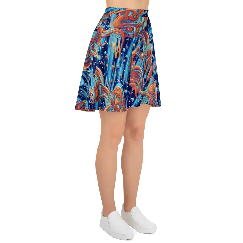 Orbit Flame on Skater Skirt — Right