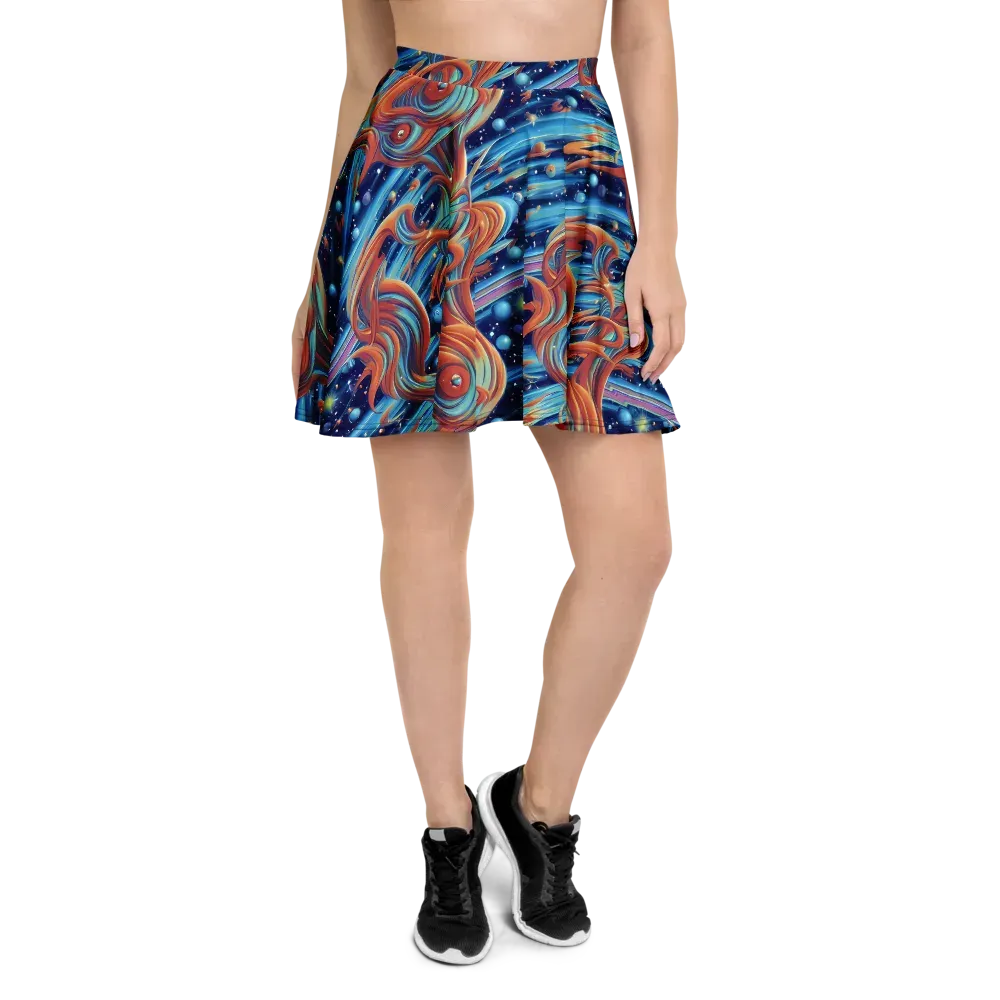Orbit Flame on Skater Skirt — Front