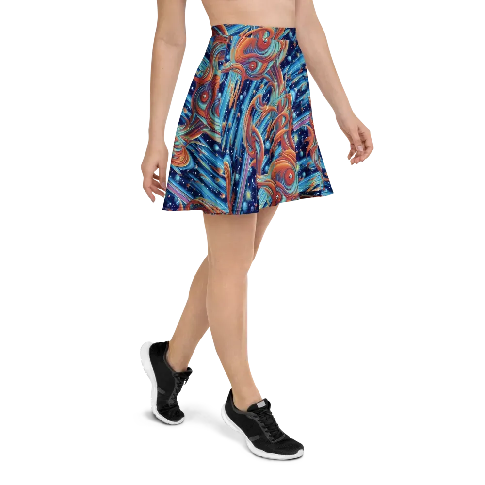 Orbit Flame on Skater Skirt — Right