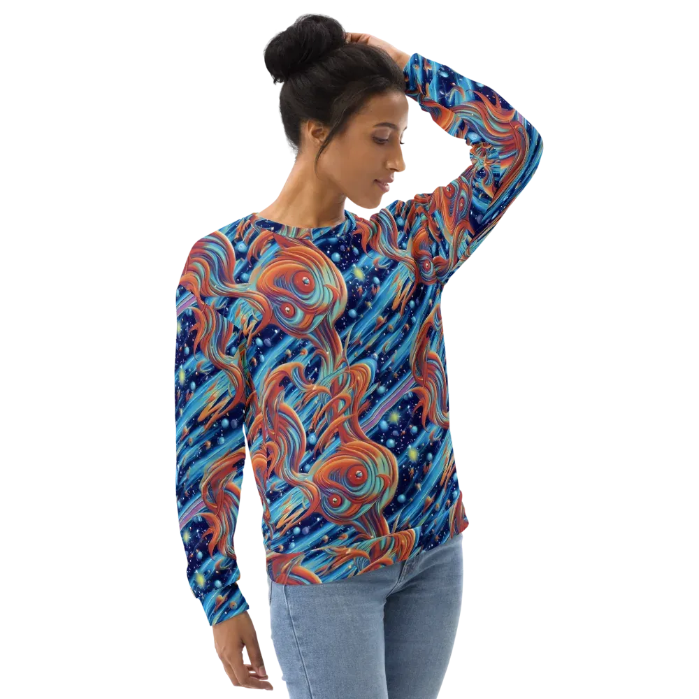 Orbit Flame on Sweatshirt — Right Front