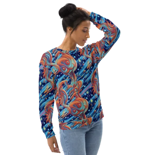 Orbit Flame on a Sweatshirt